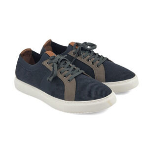 Thomas & Vine Men's Navy Knit Sneakers‎ Size 10 Casual Streetwear Shoes